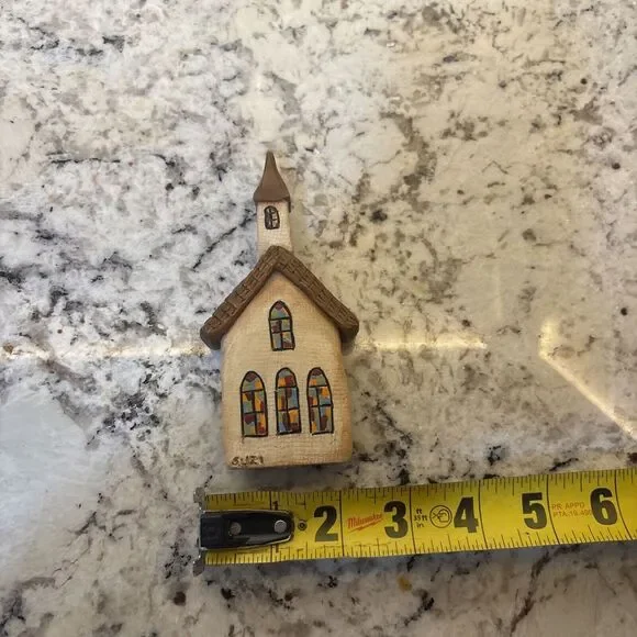 Vintage 1998 Blossom Bucket Suzi Skoglund Church Stain Glass Windows Signed Suzi - Picture 8 of 9